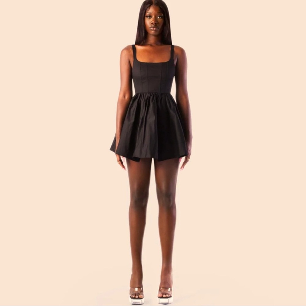 Finesse Black Mini Dress - Picture 4 of 7